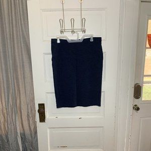 89th& Madison Navy Blue Pencil Skirt Size Large (L)
